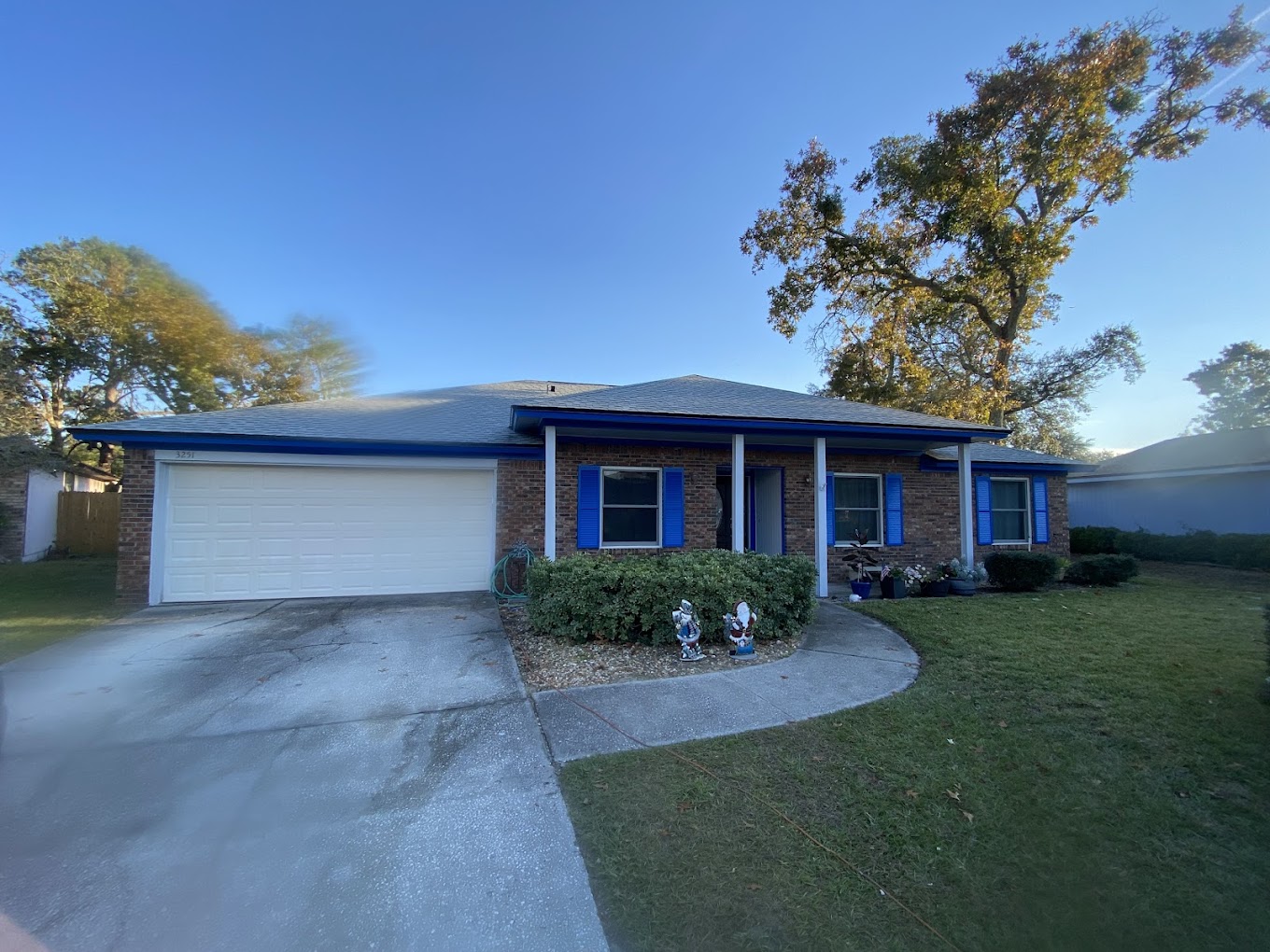 Front elevation of completed residential exterior project